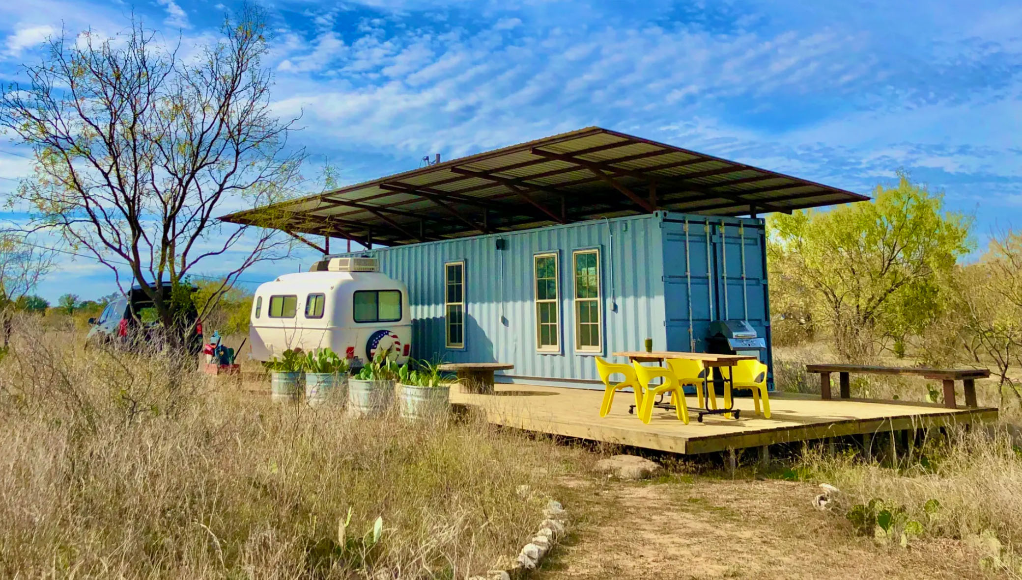 Campamento de playa en Texas camping en el río Llano