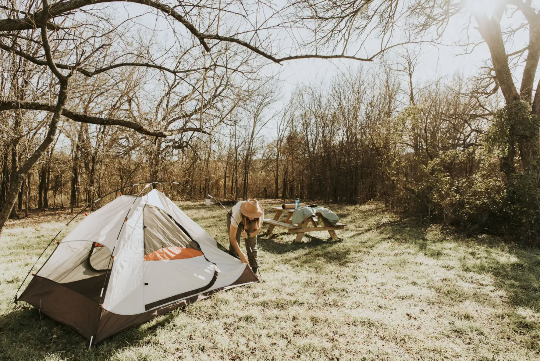 Richardson Creek camping i Texas nära gratis